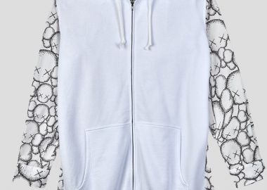 COMME DES GARÇONS SHIRT Ανδρικό Λευκό Cartoon Print Hoodie Shirt - COMME DES GARÇONS SHIRT - 