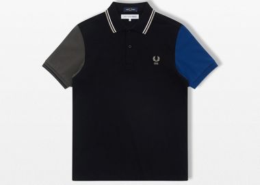 COMME DES GARÇONS SHIRT Ανδρικό Μαύρο Fred Perry Short Sleeve Polo Shirt - COMME DES GARÇONS SHIRT - 