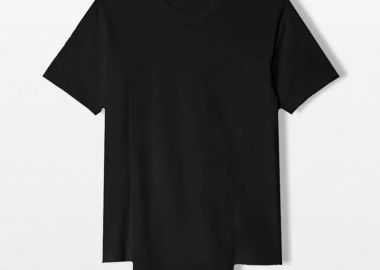 COMME DES GARÇONS SHIRT Ανδρικό Μαύρο Knit T-Shirt - COMME DES GARÇONS SHIRT - 