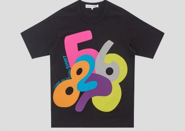 COMME DES GARÇONS SHIRT Ανδρικό Μαύρο Men's Printed T-Shirt - COMME DES GARÇONS SHIRT - 