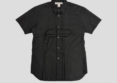 COMME DES GARÇONS SHIRT Ανδρικό Μαύρο Short-Sleeved Shirt With 3D Effect - COMME DES GARÇONS SHIRT - 