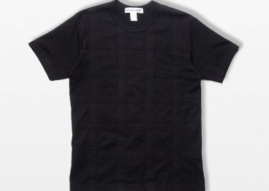 COMME DES GARÇONS SHIRT Ανδρικό Μαύρο Textured-Finish T-shirt - COMME DES GARÇONS SHIRT - 