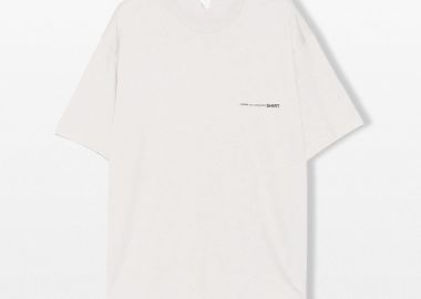COMME DES GARÇONS SHIRT Ανδρικό Μπεζ Shirt Small Logo T-Shirt - COMME DES GARÇONS SHIRT - 