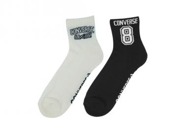 Converse 2pack socks white black E1345A - Converse - 