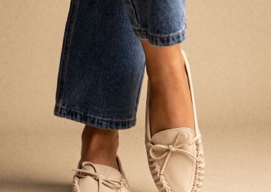 CORINA Φλατ Loafers με Φιόγκο - 6155 - Beige Matte - CORINA - 