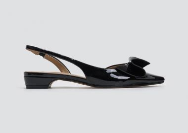 CORINA Γόβες Slingback με φιόγκο - 5285 - Μαύρο - CORINA - 