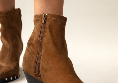 CORINA Μποτάκια σουέντ με τρουξ - M4740 (suede) - Ταμπά - CORINA - 