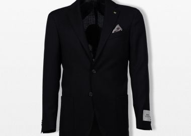 CORNELIANI Ανδρικό Μαύρο Single Breasted Blazer - CORNELIANI - 