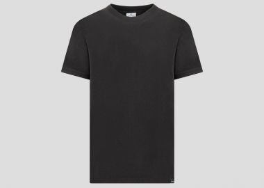 COURRÈGES Ανδρικό Μαύρο Logo-Embroidered Cotton T-shirt - COURRÈGES - 