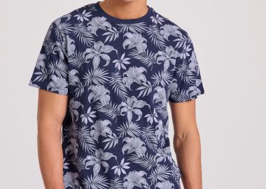 Crew neck t-shirt με all over τύπωμα - FUNKY BUDDHA - 