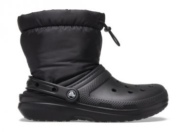 Crocs Classic Lined Neo Γυναικεία Μποτάκια με Γούνα Μαύρα 206630-060 - Crocs - 