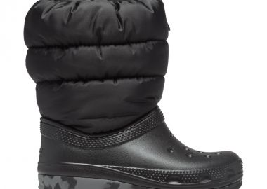 Crocs Classic Neo Puff Παιδικά Μποτάκια Χιονιού Μαύρα 207683-001 - Crocs - 