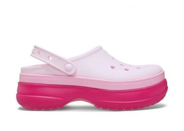 CROCS Classic Stacked Clog Παντόφλες – Ροζ-211355-PINK - CROCS - 