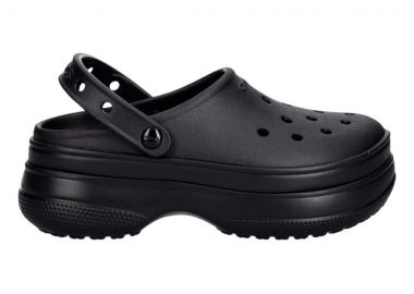 CROCS Classic Stacked Clog Slides - Μαύρο-211355-BLACK - CROCS - 
