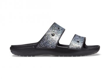 Crocs Παιδικά Ανατομικά Παπουτσάκια Θαλάσσης Glitter 207788-0C4 Μαύρα - Crocs - 