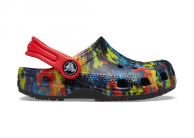 Crocs Παιδικά Σαμπό Θαλάσσης Classic Tie Dye Graphic 206994-4SW Πολύχρωμα - Crocs - 