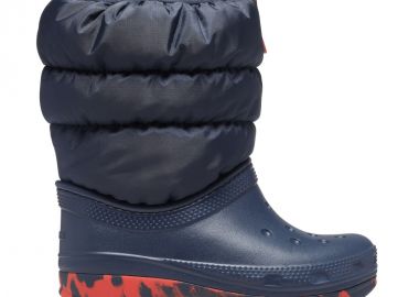 Crocs Παιδικές Γαλότσες με Εσωτερική Επένδυση Puff Μπλε 207683-410 - Crocs - 