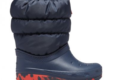 Crocs Παιδικές Γαλότσες με Εσωτερική Επένδυση Puff Μπλε 207684-410 - Crocs - 