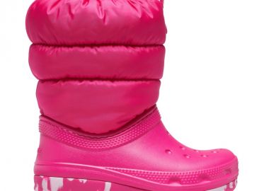 Crocs Παιδικές Μπότες Χιονιού Φούξια 207684-6X0 - Crocs - 