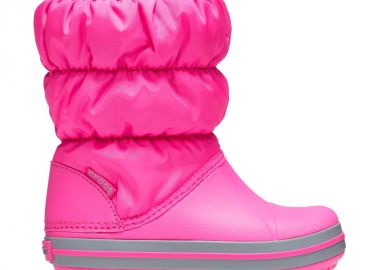 Crocs Puff Παιδικές Μπότες Χιονιού Candy Pink 14613-6TR - Crocs - 