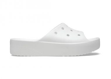 Crocs Slides με Πλατφόρμα σε Λευκό Χρώμα 208180-100 - Crocs - 