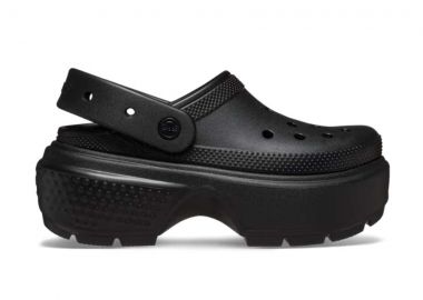 CROCS Stomp Clog Γυναικεία Σανδάλια - Μαύρα-209347-001-BLACK - CROCS - 