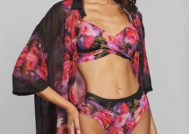 Crool γυναικεία πουκαμίσα με all-over print - 26C3-B05-3913 Κόκκινο - CROOL - 