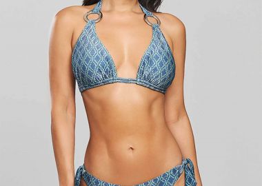 Crool γυναικείο μαγιό μπικίνι σλιπ με all-over print - 26C1-T23-141 Μπλε - CROOL - 
