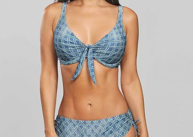 Crool γυναικείο μαγιό μπικίνι σλιπ με all-over print - 26C1-T23-281 Μπλε - CROOL - 