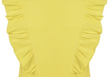 Crop top με βολάν - ΛΕΜΟΝΙ 16-223223-5 - energiers - 