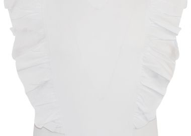 Crop top με βολάν - Λευκό 16-223223-5 - energiers - 