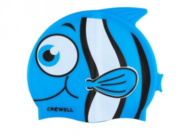 Crowell Nemo Σκουφάκι Κολύμβησης Παιδικό από Σιλικόνη Μπλε - Crowell - 