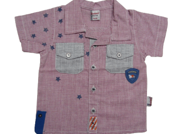 CUSIMIO ΒΡΕΦΙΚΟ ΚΟΝΤΟΜΑΝΙΚΟ ΠΟΥΚΑΜΙΣΟ 22464A - κόκκινο ΚΟΚΚΙΝΟ - OEM - 