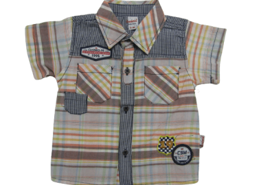 CUSIMIO ΒΡΕΦΙΚΟ ΚΟΝΤΟΜΑΝΙΚΟ ΠΟΥΚΑΜΙΣΟ 22465A - καφέ ΚΑΦΕ - OEM - 