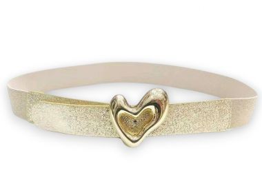 cute ζώνη faux δέρμα Heart gold - PerfectDress.gr - 