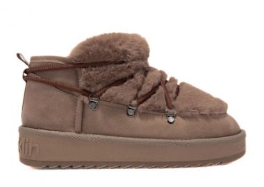 D.FRANKLIN ΓΥΝΑΙΚΕΙΟ ΜΠΟΤΑΚΙ NORDIC TRK FUR LOW BROWN DFSH370011-BROW - D.FRANKLIN - 