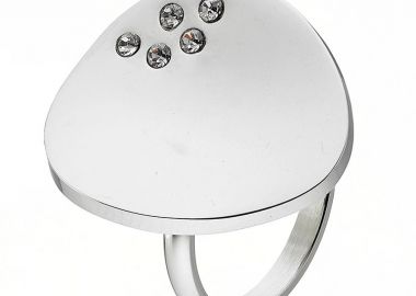 Δαχτυλίδι Από Ανοξείδωτο Ατσάλι AS30240 - AMOR AMOR - 