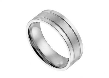 Δαχτυλίδι Από Ανοξείδωτο Ατσάλι AS34389 - AMOR AMOR - 