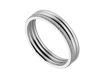 Δαχτυλίδι Από Ανοξείδωτο Ατσάλι AS38719 - AMOR AMOR - 