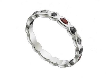 Δαχτυλίδι Από Ανοξείδωτο Ατσάλι AS38965 - AMOR AMOR - 