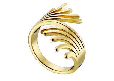 Δαχτυλίδι Από Ανοξείδωτο Ατσάλι Επιχρυσωμένο AS37482 - AMOR AMOR - 