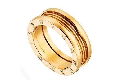 Δαχτυλίδι Από Ανοξείδωτο Ατσάλι Επιχρυσωμένο AS38705 - AMOR AMOR - 