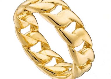 Δαχτυλίδι Από Ανοξείδωτο Ατσάλι Επιχρυσωμένο AS38990 - AMOR AMOR - 