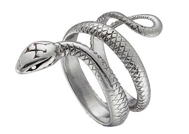 Δαχτυλίδι Από Ανοξείδωτο Ατσάλι Φίδι AS38826 - AMOR AMOR - 