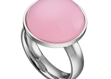 Δαχτυλίδι Από Ανοξείδωτο Ατσάλι Με Ορυκτή Πέτρα AS39991 - AMOR AMOR - 