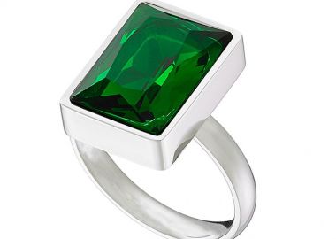 Δαχτυλίδι Από Ανοξείδωτο Ατσάλι Με Swarovski AS38963 - AMOR AMOR - 