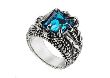 Δαχτυλίδι Από Ανοξείδωτο Ατσάλι Με Ζιργκόν AS34423 - AMOR AMOR - 