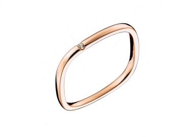 Δαχτυλίδι Από Ανοξείδωτο Ατσάλι Ροζ Επιχρυσωμένο AS38823 - AMOR AMOR - 