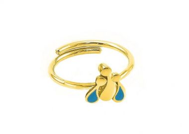 Δαχτυλίδι Από Ασήμι 925 Επιχρυσωμένο Με Οικογένεια, Μαμά Και Παιδιά EX39421 - AMOR AMOR - 