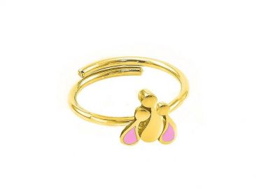 Δαχτυλίδι Από Ασήμι 925 Επιχρυσωμένο Με Οικογένεια, Μαμά Και Παιδιά EX39424 - AMOR AMOR - 